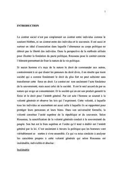Les théories du Contrat social