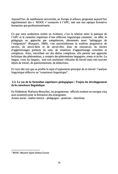 Conscience linguistique, conscience citoyenne en formation pédagogique