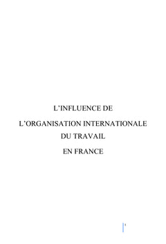 L'influence de L'OIT en France