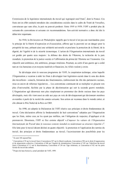 L'influence de L'OIT en France