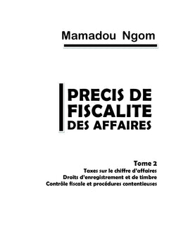 Précis de fiscalité des affaires Volume II