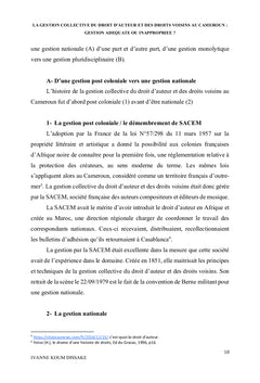 La gestion collective du droit d'auteur et droits voisins au Cameroun