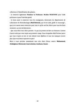 Screening biologique et pharmacologique des fleurs de Calendula Arvensis
