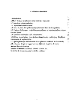 Relation Plante-Environnement