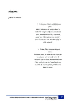 Incidence des recettes douanières sur la croissance économique au Congo