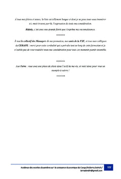 Incidence des recettes douanières sur la croissance économique au Congo