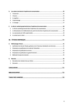 Étude de l'expérience vécue par les consommateurs