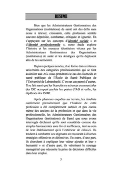 Profession d'AGIS et autres secteurs, d'hier à aujourd'hui