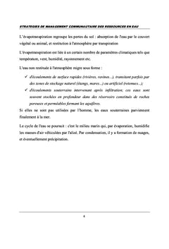 Stratégies de management communautaire des ressources en eau