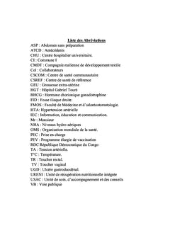 Urgence abdominale chirurgicale au Csref de Fana