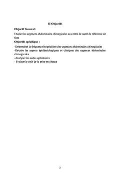 Urgence abdominale chirurgicale au Csref de Fana