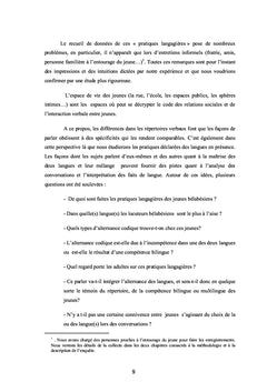 Représentations et pratiques langagières des jeunes bélabesiens