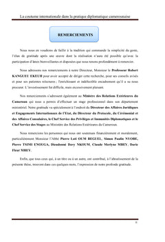 La coutume Internationale dans la pratique diplomatique camerounaise