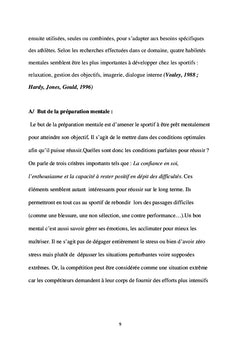 Impact de l'imagerie mentale sur la performance motrice