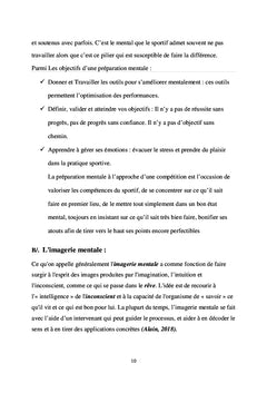 Impact de l'imagerie mentale sur la performance motrice