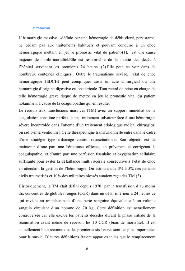 Transfusion massive ou confusion massive?