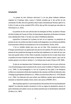 Culture in vitro de la pomme de terre