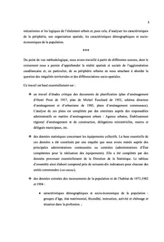 Les mutations de l'espace social à Casablanca et dans sa périphérie
