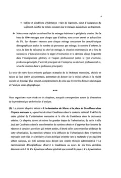 Les mutations de l'espace social à Casablanca et dans sa périphérie