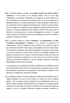 Les mutations de l'espace social à Casablanca et dans sa périphérie