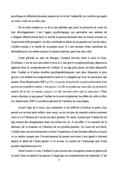 Enfant en deuil, professionnel de l'Education et institution