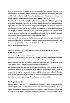 Paramètres génétiques des caractères de croissance du chevreau local