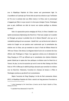 Les relations sino-américaines de 1979 à 2000