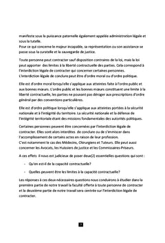 La Capacité de Contracteren Droit Malien