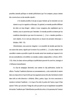 Verbal, nonverbal et paraverbal dans le clip de campagne électorale