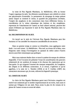 La cohérence et essai de quantification du style dans un récit narratif