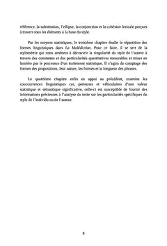 La cohérence et essai de quantification du style dans un récit narratif