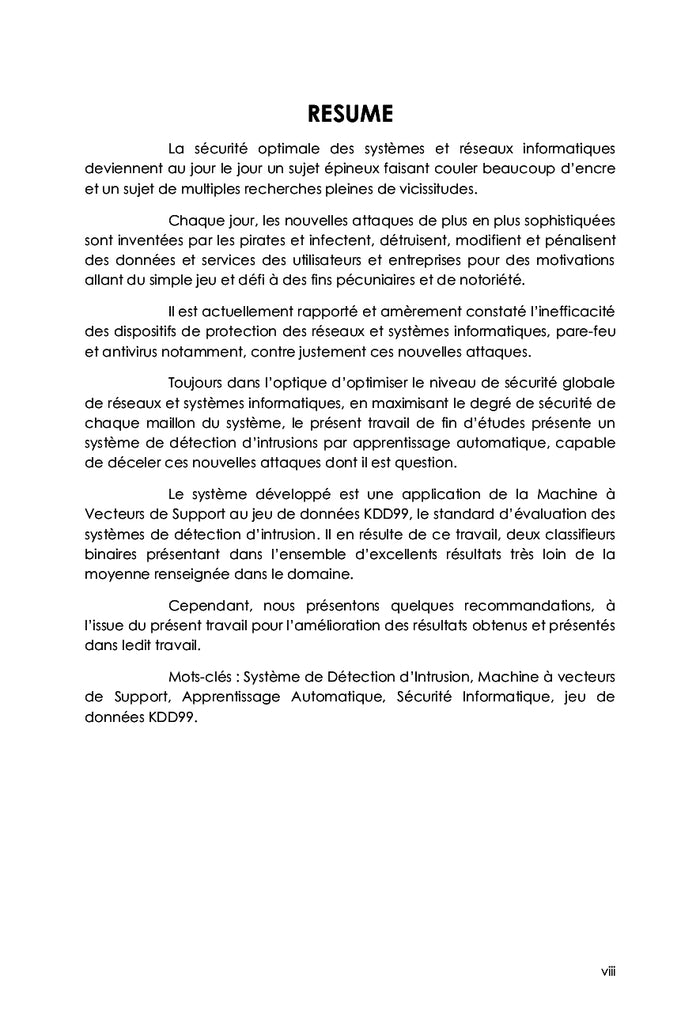 Système de Détection d'Intrusion par Apprentissage Automatique