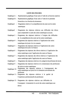 Étude des Suites Numériques au Secondaire et leurs Applications