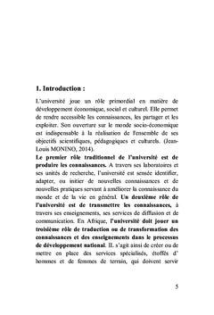 La relation de l'université-secteur socio-économique