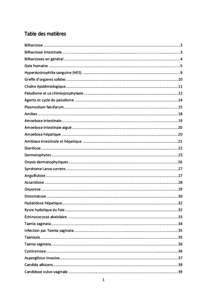 Médecine tropicale et de voyage
