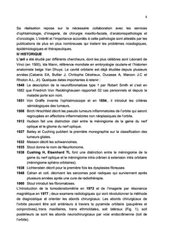 Les processus expansifs de la cavité orbitaire