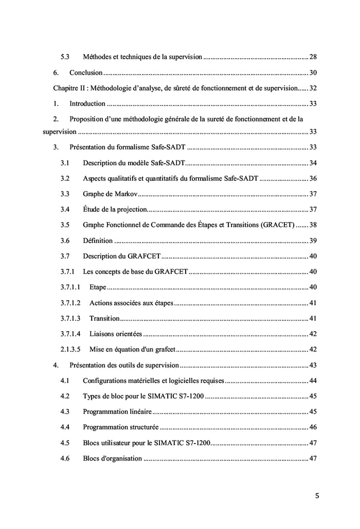 Supervision et Sûreté de Fonctionnement des Systèmes Mécatroniques