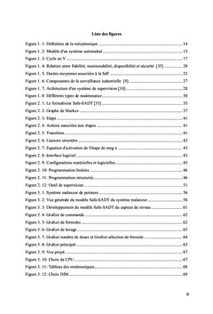 Supervision et Sûreté de Fonctionnement des Systèmes Mécatroniques