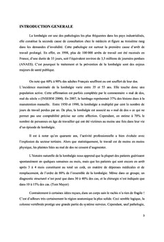 Prévention primaire des lombalgies chroniques chez Bombardier France