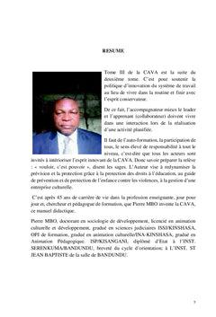 La pédagogie de la CAVA Tome 3