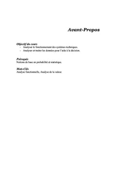 Analyse Fonctionnelle et de la Valeur