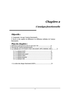 Analyse Fonctionnelle et de la Valeur