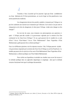 La Gouvernance De L'union Africaine Et La Theorie Juridique De L'etat Multinational