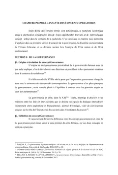 La Gouvernance De L'union Africaine Et La Theorie Juridique De L'etat Multinational
