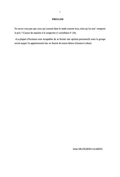 La toxicomanie chez les jeunes adolescents dans le quartier Panzi