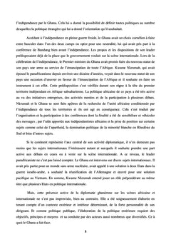La politique extérieure du Ghana sous Kwame Nkrumah (1957-1966)