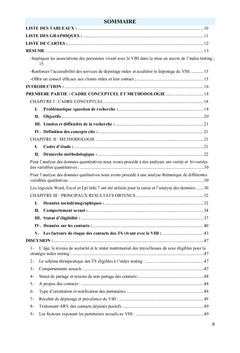 Facteurs exposant les contacts des travailleuses de sexe VIH+ au Mali