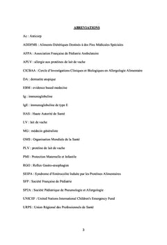 Alimentation du nourrisson et pathologies associées