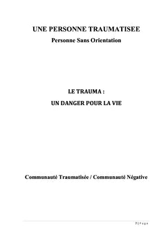 Stress et Traumatisme, un enjeu délicat pour le développement humain