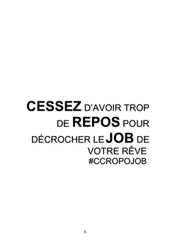 La Méthode CCROPOJOB, 6 secrets pour réussir